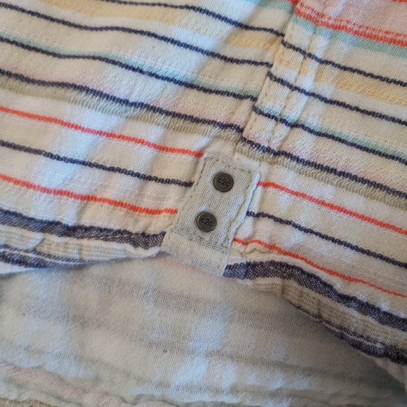 Carbon2Cobalt Striped Button-Down Shirt Large - Picture 7 of 10